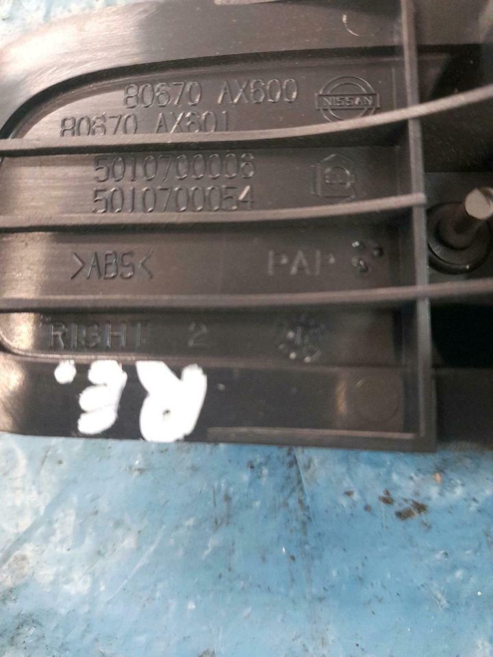 Nissan Micra K12 Türgriff Rechts Hinten Innen