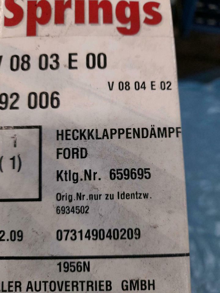 Ford Mondeo Heckklappen Dämpfer Set